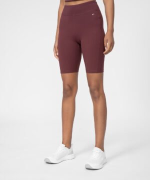 Legginsy Damskie 4f - CIEMNY FIOLET, M A-Sport