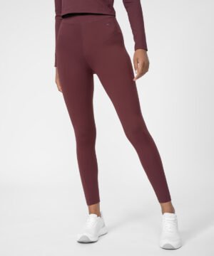 Legginsy Damskie 4f - CIEMNY FIOLET, S A-Sport