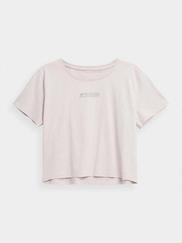 T-shirt Damski 4f - Beżowy, S A-Sport