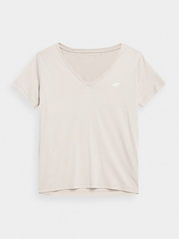 T-shirt Damski 4f - Beżowy, XS A-Sport