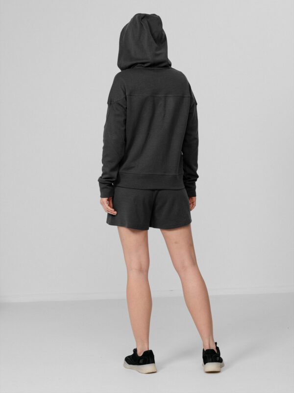 Bluza Dresowa Rozpinana Z Kapturem Damska 4f - Antracytowy, S A-Sport