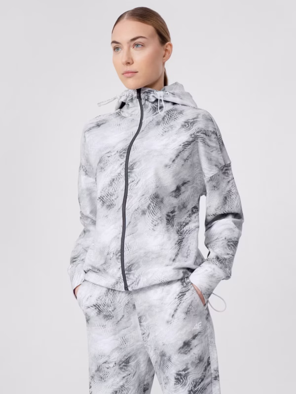 Bluza Dresowa Rozpinana Z Kapturem Damska 4f A-Sport