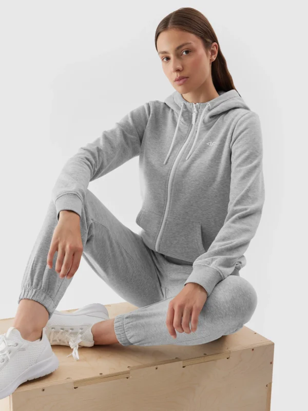 Bluza dresowa rozpinana z kapturem damska 4f A-Sport