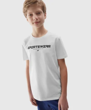 T-Shirt z Nadrukiem Chłopięcy 4f A-Sport