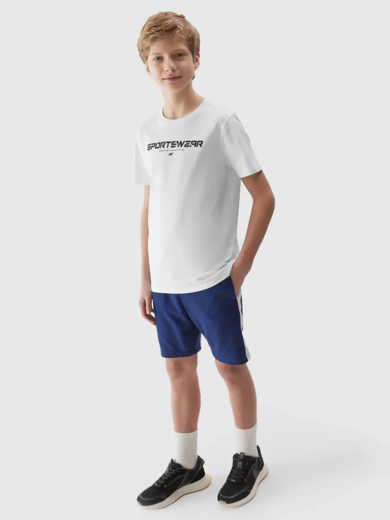 T-Shirt z Nadrukiem Chłopięcy 4f A-Sport