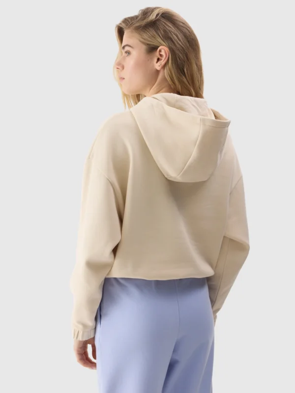 Bluza Dresowa Nierozpinana Z Kapturem Damska 4f A-Sport