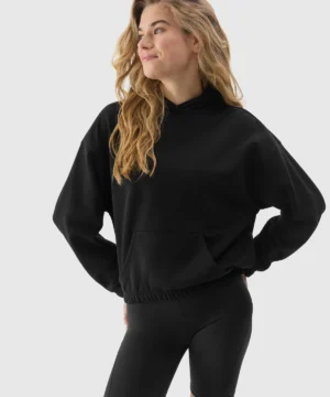 Bluza Dresowa Nierozpinana Z Kapturem Damska 4f A-Sport