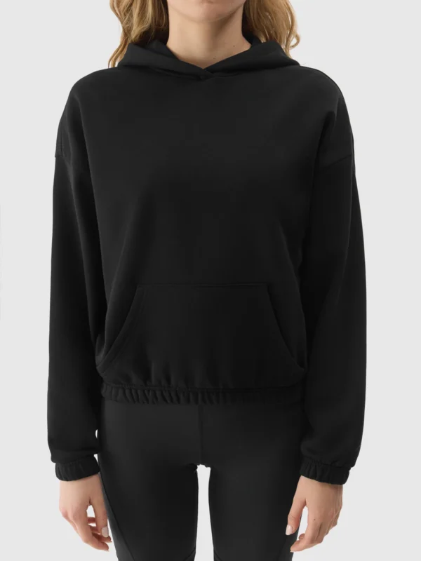 Bluza Dresowa Nierozpinana Z Kapturem Damska 4f A-Sport