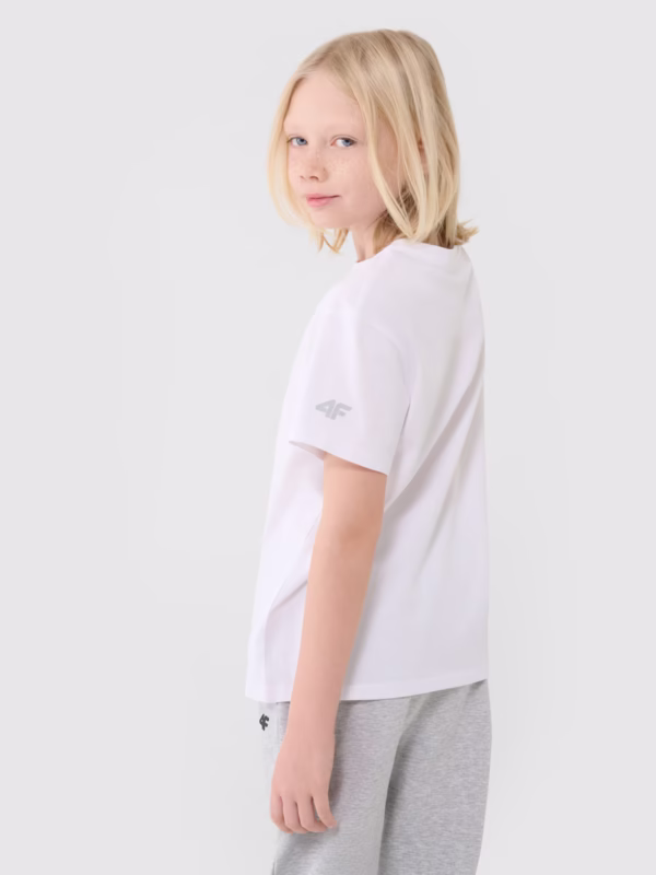 T-shirt oversize gładki chłopięcy A-Sport