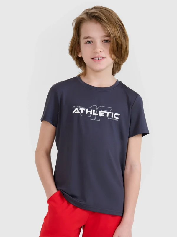 T-shirt sportowy szybkoschnący chłopięcy 4f A-Sport