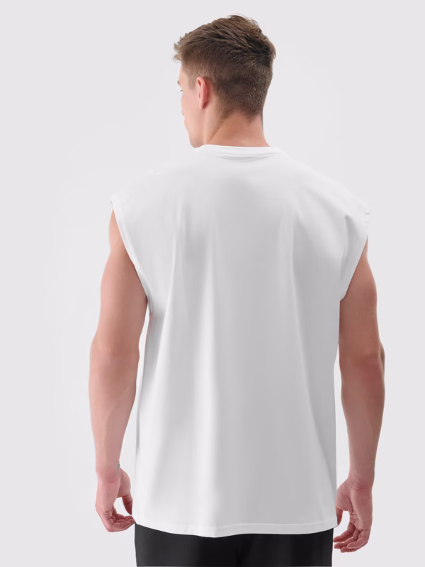 Tank top oversize z nadrukiem męski 4f A-Sport
