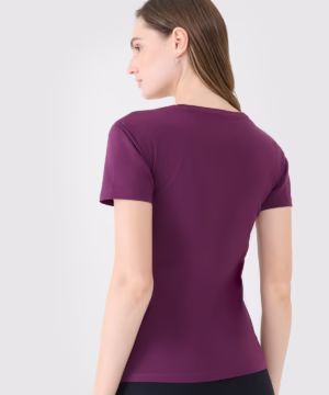 T-shirt slim gładki damski 4F A-Sport