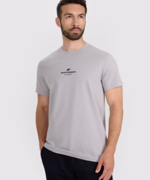 T-shirt regular z nadrukiem męski 4f A-Sport