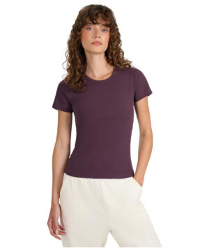 T-shirt slim gładki damski 4f A-Sport