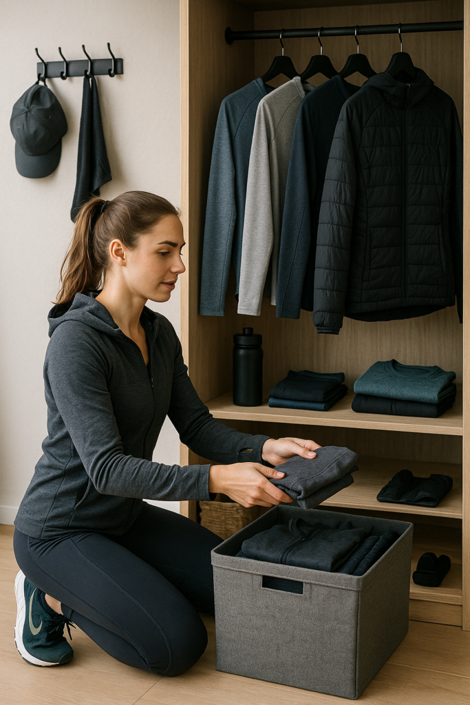 An image illustrating Sportowa garderoba – jak zbudować funkcjonalną bazę ubrań treningowych na cały rok