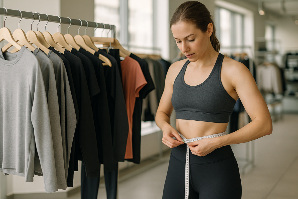 An image illustrating Jak dobrać rozmiar odzieży sportowej – poradnik bez pomyłek