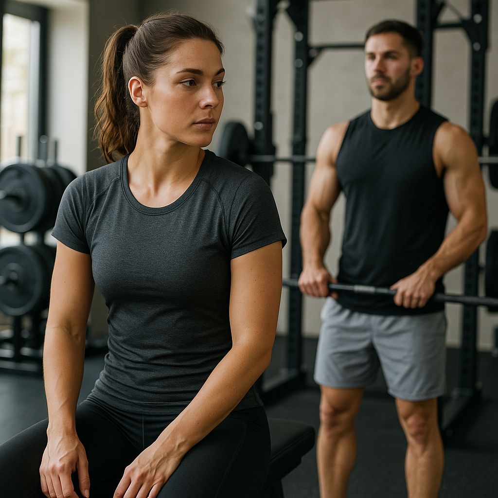 An image illustrating Odzież sportowa na siłownię – jak wybrać ubrania do treningu siłowego