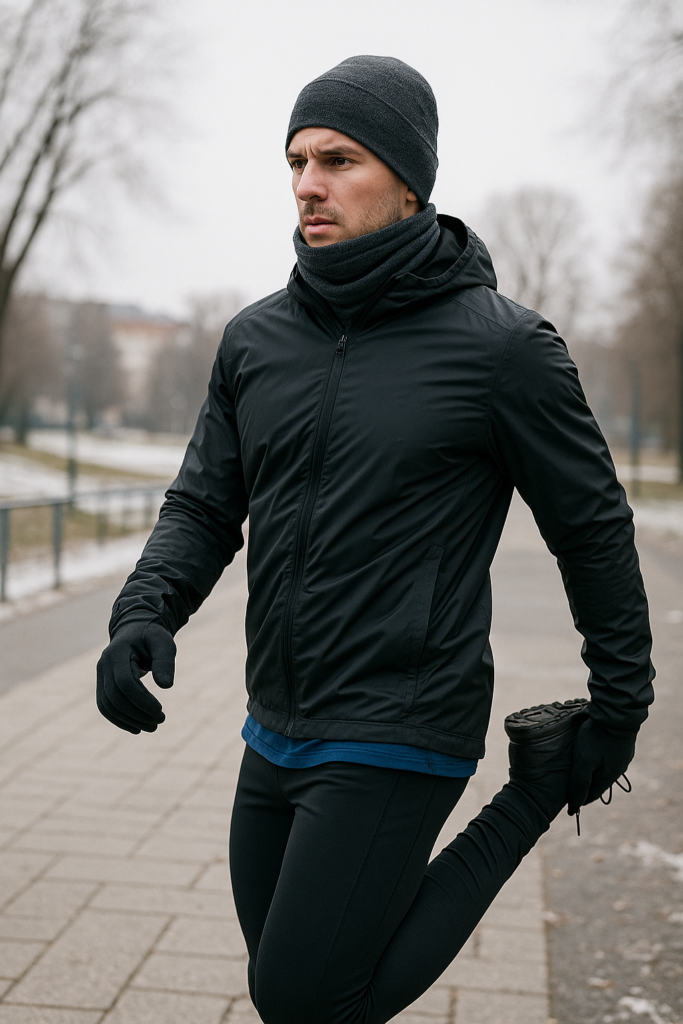 An image illustrating Odzież sportowa na zimę – jak trenować komfortowo w chłodne dni