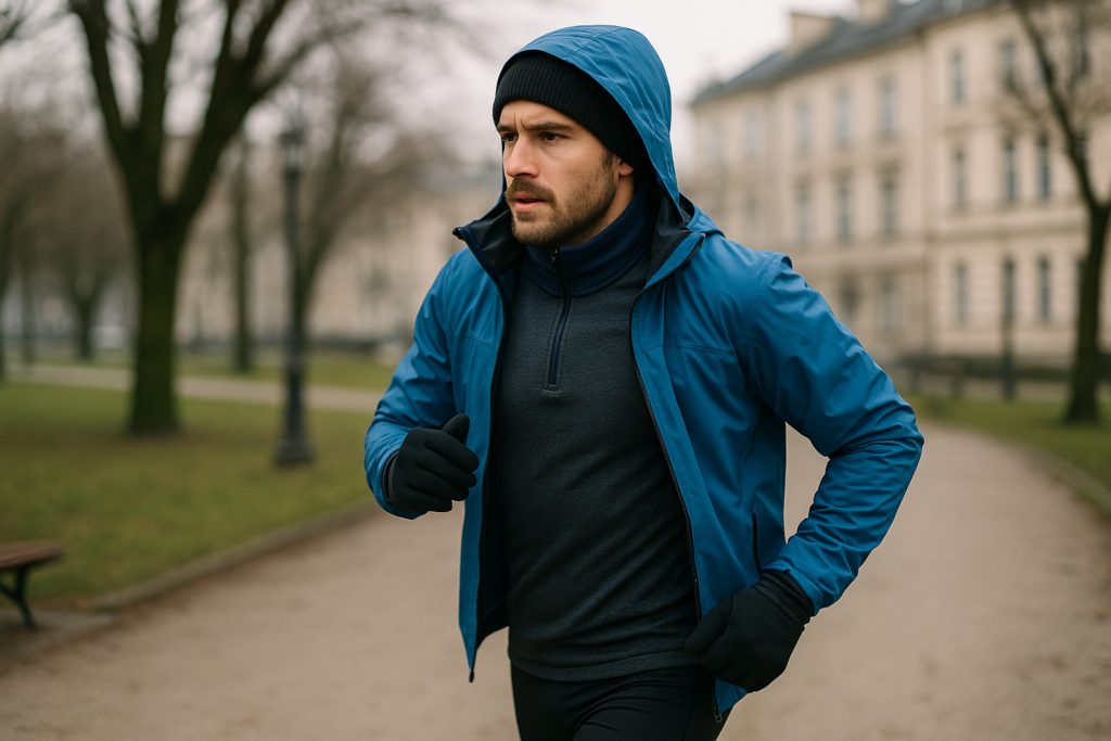 An image illustrating Warstwowy ubiór sportowy Jak się ubierać na trening w zmiennych warunkach