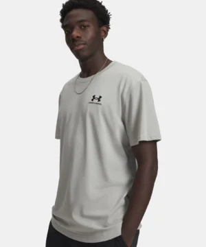 Męska koszulka z krótkim rękawem Under Armour Logo Embroidered Heavyweight A-Sport