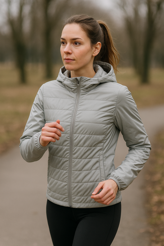An image illustrating Kurtka przejściowa sportowa damska – co wybrać na trening i spacer w marcu