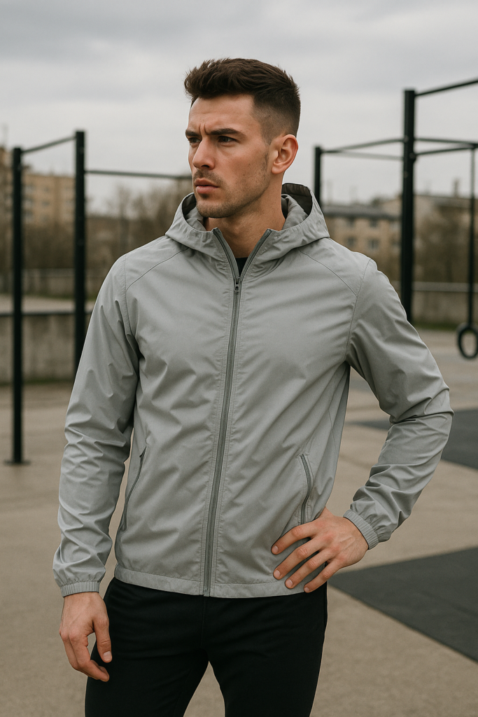 An image illustrating Kurtka przejściowa sportowa męska – ranking modeli idealnych na codzień i trening