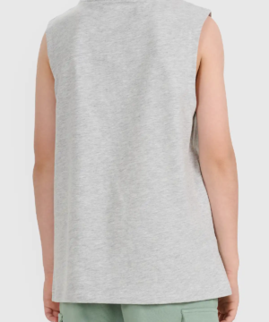 Koszulka bez rękawów loose z nadrukiem chłopięca A-Sport