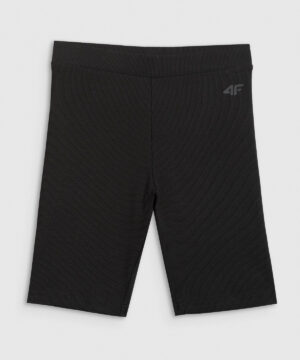 Krótkie leginsy z prążkowanego materiału dziewczęce 4F A-Sport