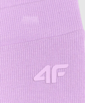 Krótkie leginsy z prążkowanego materiału dziewczęce 4F A-Sport