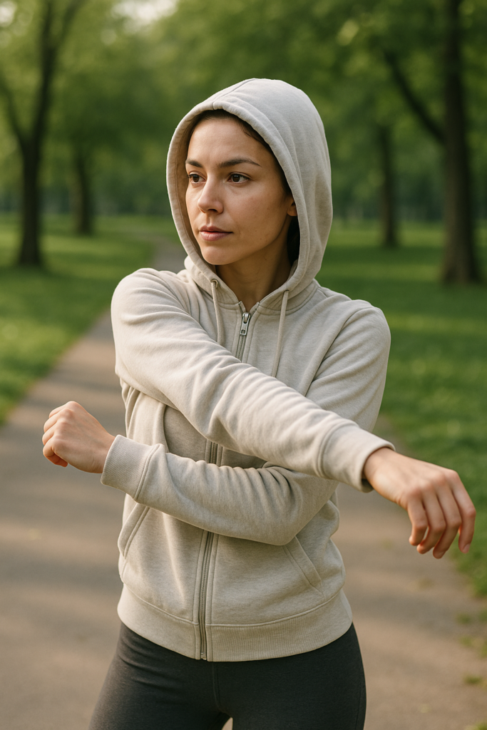 An image illustrating Bluzy sportowe damskie z kapturem na wiosnę jak wybrać idealny model na trening i na co dzień