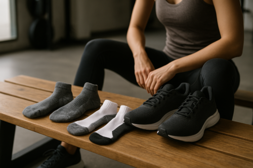 An image illustrating Skarpetki sportowe – jak wybrać idealne do biegania i fitnessu