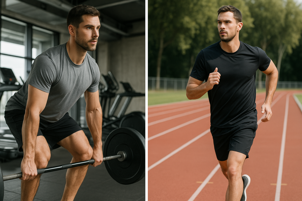 An image illustrating Szorty męskie treningowe – komfort na siłowni i bieżni