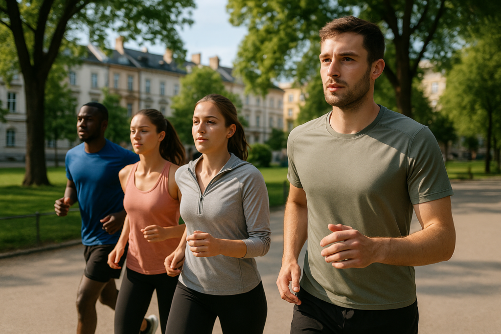 An image illustrating Co ubrać na trening w 20–25 stopni – praktyczny poradnik na maj i początek lata