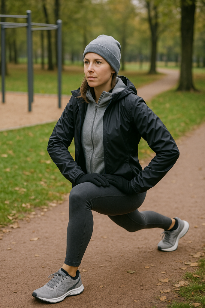 An image illustrating Trening w parku i outdoor fitness – jak skompletować wygodny outfit krok po kroku